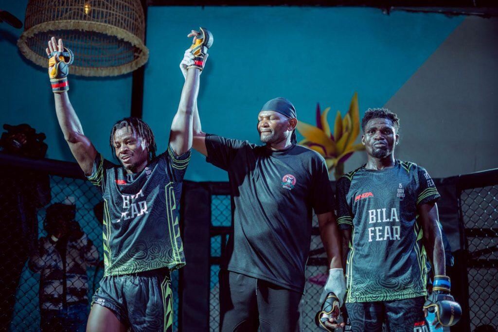Anza MMA fighters celebrate victory at Fight Night 006 in Nairobi, marking their return for the 2026.